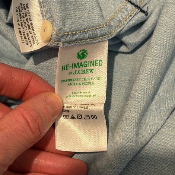 J. Crew Lightweight Denim Chambray Shirt Blue Size S - Picture 5 of 9